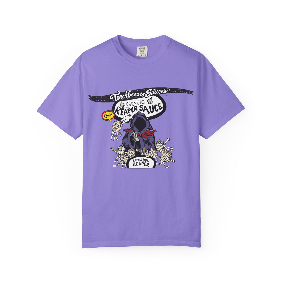Garlic Reaper Character T-shirt (multiple colors available)