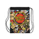 Colorful Drawstring Bag Featuring Cartoon Characters