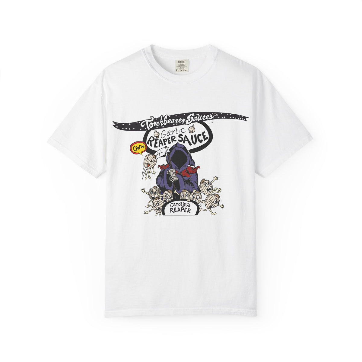 Garlic Reaper Character T-shirt (multiple colors available)