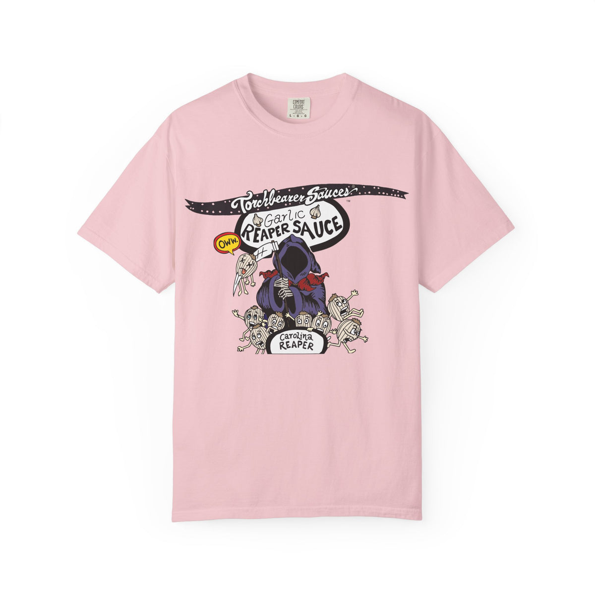 Garlic Reaper Character T-shirt (multiple colors available)