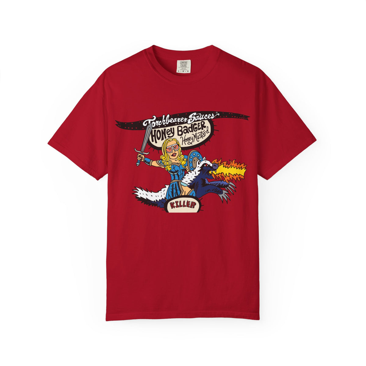 Honey Badger Character T-Shirt (multiple colors available)