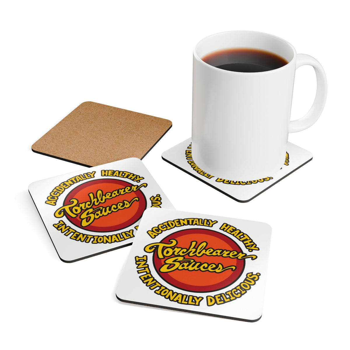 Torchbearer Sauces Coasters Set for Home Decor