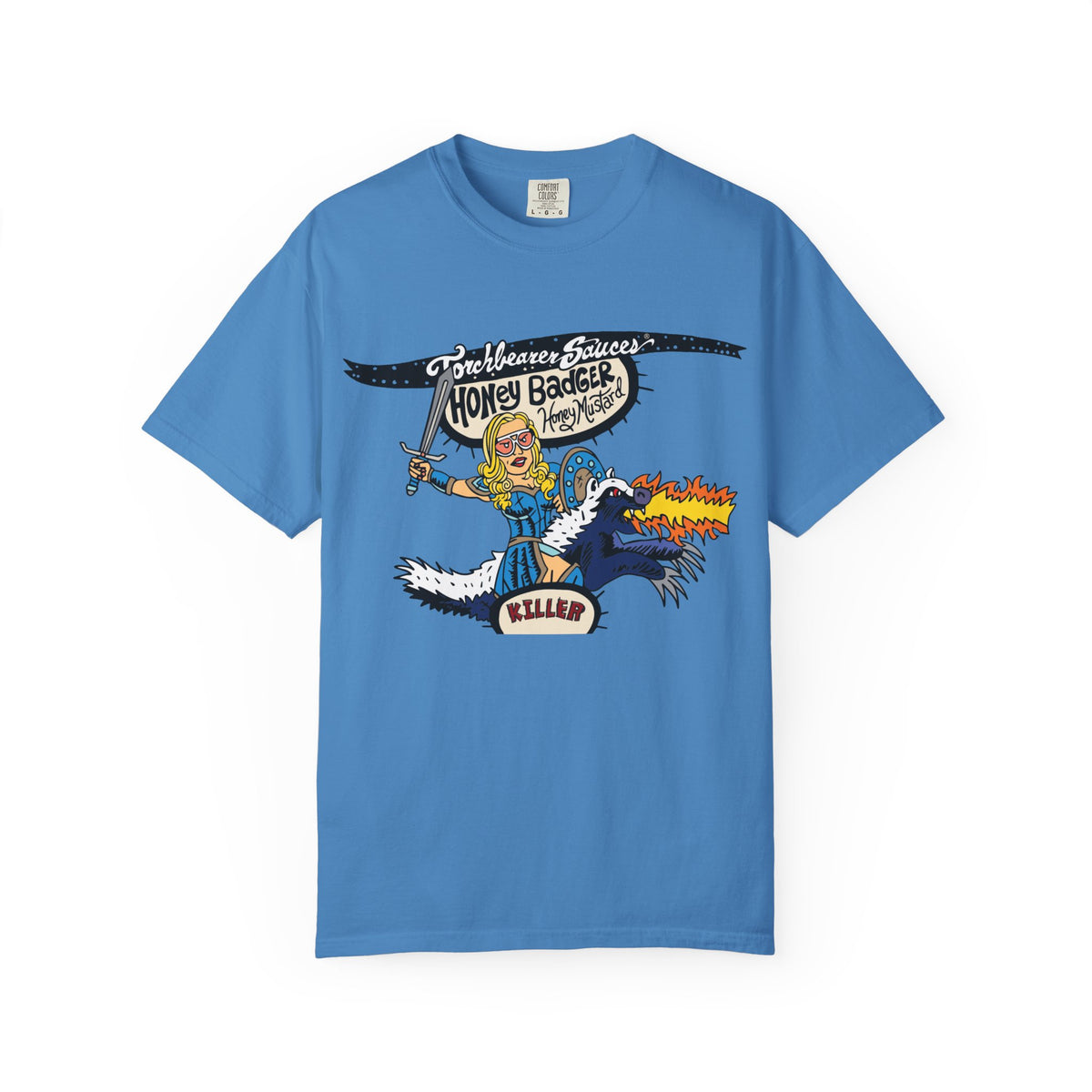 Honey Badger Character T-Shirt (multiple colors available)