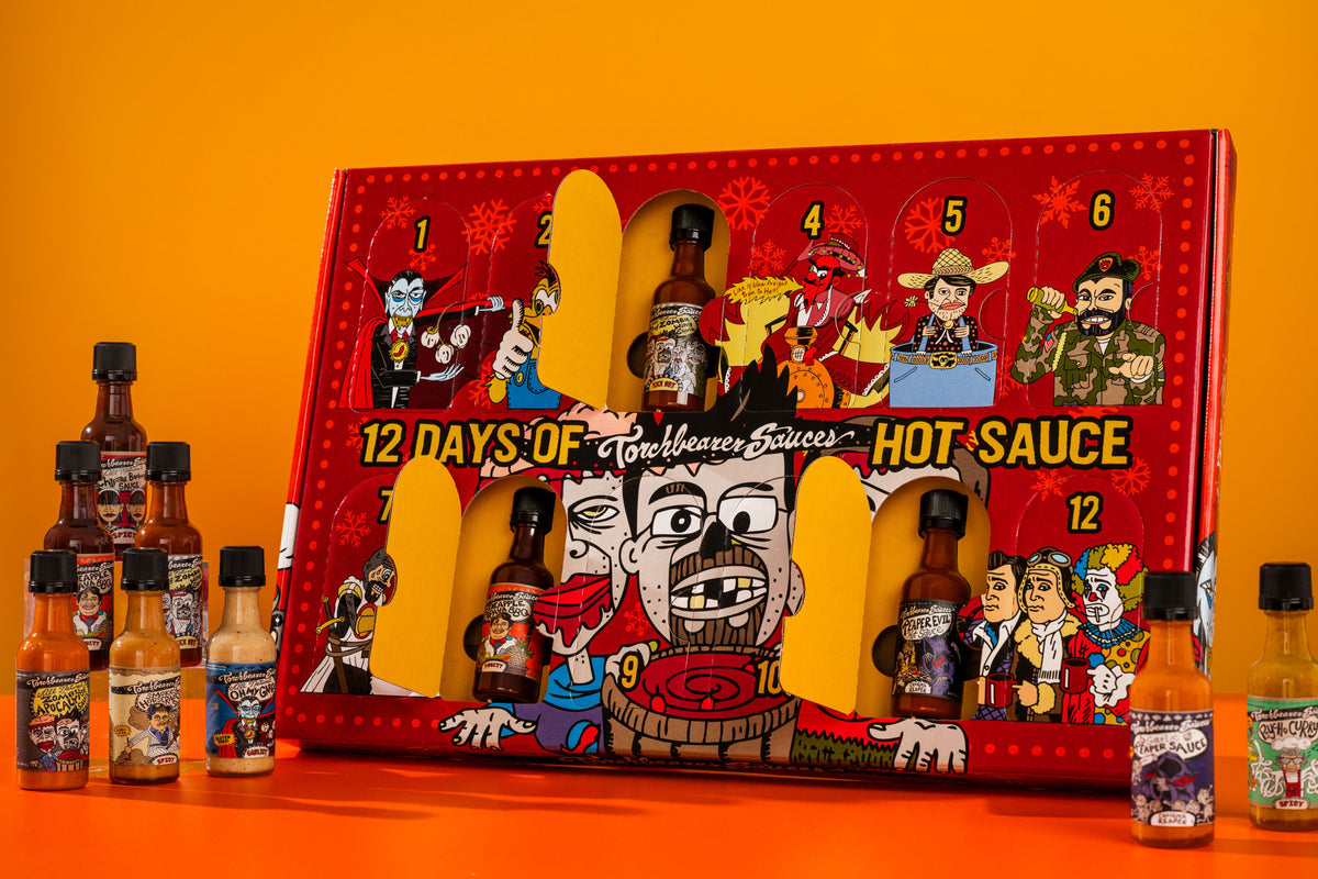 12 Days of Hot Sauce Mini Bottle Calendar