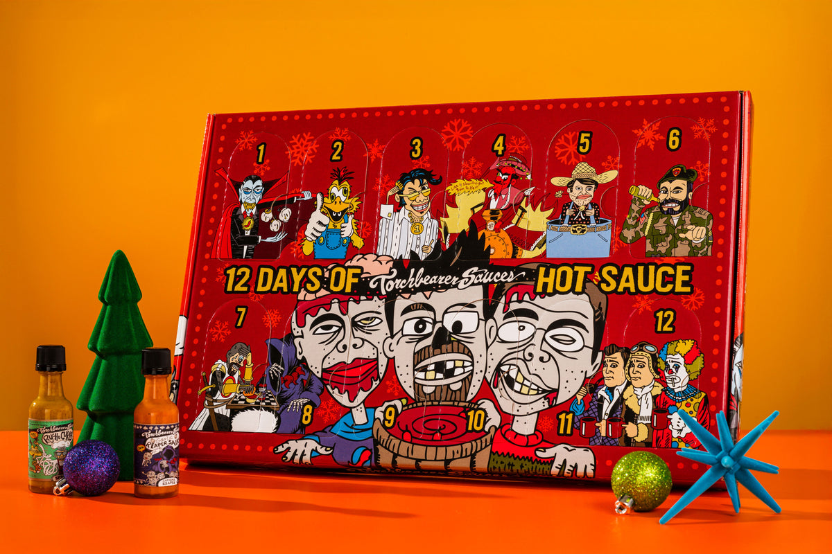 12 Days of Hot Sauce Mini Bottle Calendar
