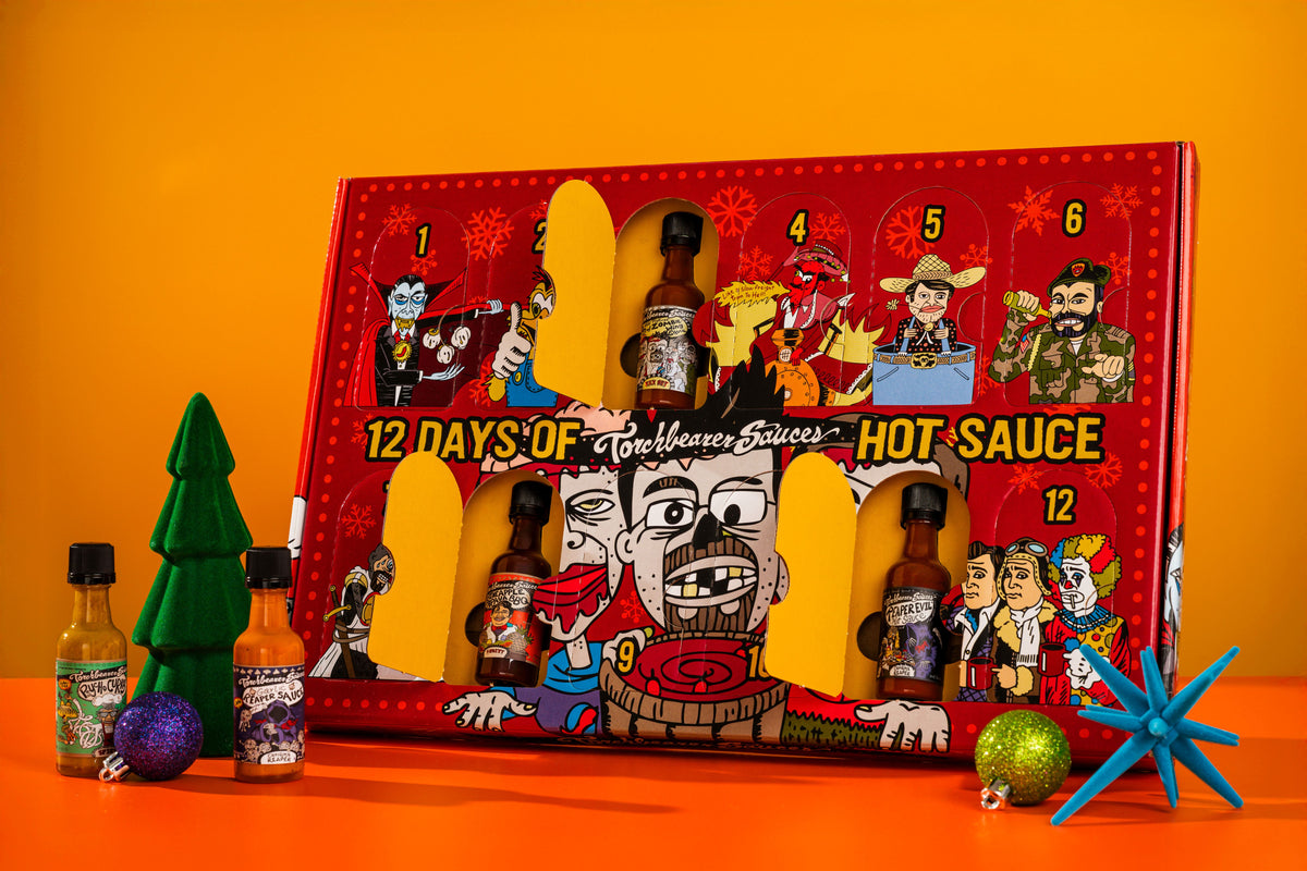 12 Days of Hot Sauce Mini Bottle Calendar