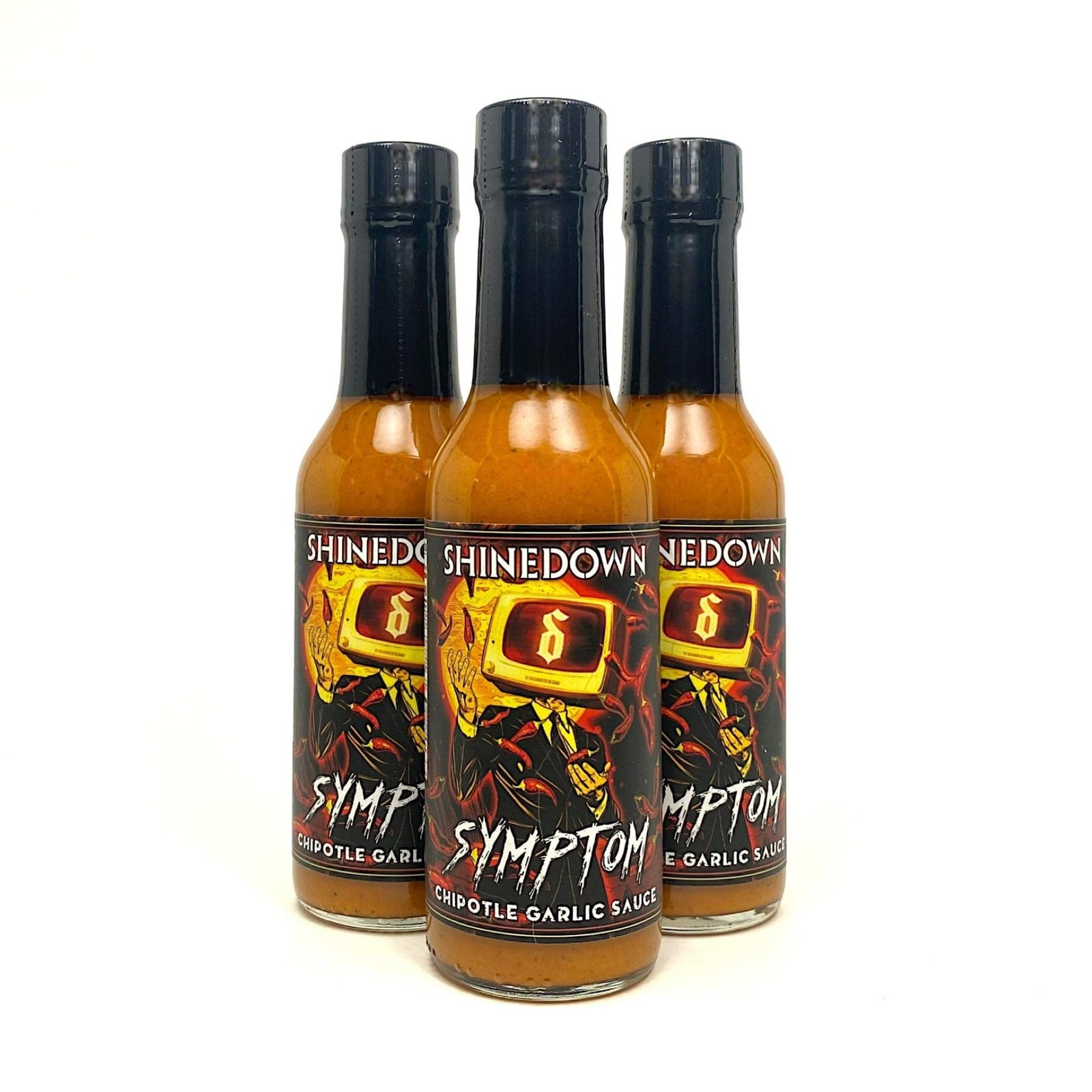 Shinedown's Symptom 3 bottles